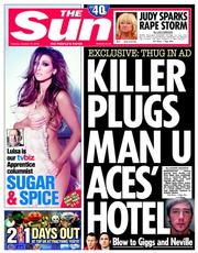 The Sun (UK) Newspaper Front Page for 14 October 2014
