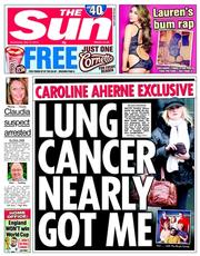 The Sun (UK) Newspaper Front Page for 14 May 2014