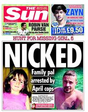 The Sun (UK) Newspaper Front Page for 15 October 2012