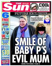 The Sun (UK) Newspaper Front Page for 15 November 2013