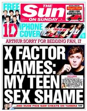 The Sun (UK) Newspaper Front Page for 15 December 2013