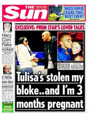 The Sun (UK) Newspaper Front Page for 16 November 2012