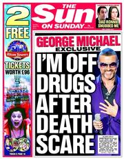 The Sun (UK) Newspaper Front Page for 16 March 2014