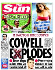 The Sun (UK) Newspaper Front Page for 17 October 2011