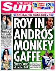 The Sun (UK) Newspaper Front Page for 17 October 2013