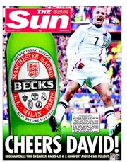 The Sun (UK) Newspaper Front Page for 17 May 2013