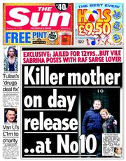 The Sun (UK) Newspaper Front Page for 17 July 2014