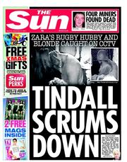 The Sun (UK) Newspaper Front Page for 17 September 2011