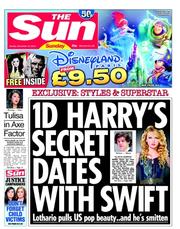 The Sun (UK) Newspaper Front Page for 18 November 2012