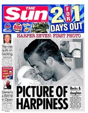 The Sun (UK) Newspaper Front Page for 18 July 2011