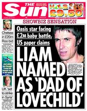 The Sun (UK) Newspaper Front Page for 18 July 2013