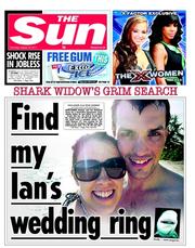 The Sun (UK) Newspaper Front Page for 18 August 2011
