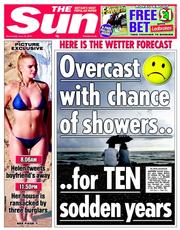 The Sun (UK) Newspaper Front Page for 19 June 2013