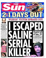 The Sun (UK) Newspaper Front Page for 19 July 2011