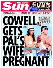 The Sun (UK) Newspaper Front Page for 1 August 2013
