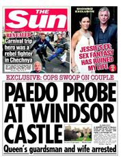 The Sun (UK) Newspaper Front Page for 1 September 2011