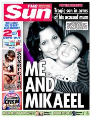 The Sun (UK) Newspaper Front Page for 20 January 2014