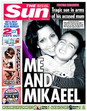 The Sun (UK) Newspaper Front Page for 20 January 2014