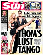 The Sun (UK) Newspaper Front Page for 20 September 2014