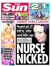 The Sun (UK) Newspaper Front Page for 21 July 2011