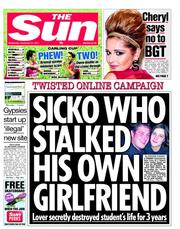 The Sun (UK) Newspaper Front Page for 21 September 2011