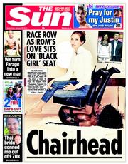 The Sun (UK) Newspaper Front Page for 22 January 2014