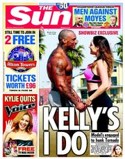 The Sun (UK) Newspaper Front Page for 22 March 2014