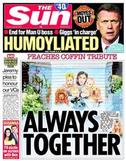 The Sun (UK) Newspaper Front Page for 22 April 2014