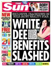 The Sun (UK) Newspaper Front Page for 22 May 2014