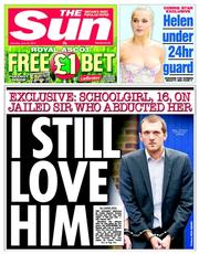 The Sun (UK) Newspaper Front Page for 22 June 2013