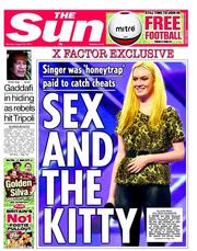 The Sun (UK) Newspaper Front Page for 22 August 2011