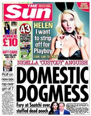 The Sun (UK) Newspaper Front Page for 23 December 2013