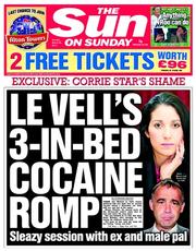 The Sun (UK) Newspaper Front Page for 23 March 2014