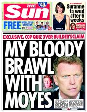 The Sun (UK) Newspaper Front Page for 23 May 2014