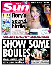 The Sun (UK) Newspaper Front Page for 23 July 2014