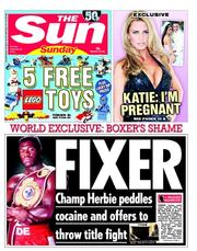 The Sun (UK) Newspaper Front Page for 24 February 2013