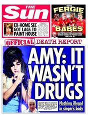 The Sun (UK) Newspaper Front Page for 24 August 2011