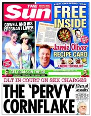 The Sun (UK) Newspaper Front Page for 24 August 2013