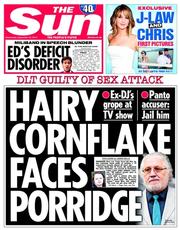 The Sun (UK) Newspaper Front Page for 24 September 2014