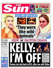 The Sun (UK) Newspaper Front Page for 25 October 2011