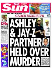 The Sun (UK) Newspaper Front Page for 25 January 2012