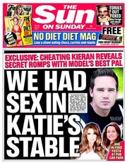 The Sun (UK) Newspaper Front Page for 25 May 2014