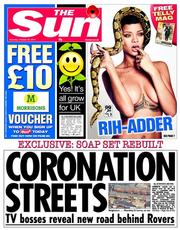 The Sun (UK) Newspaper Front Page for 26 October 2013