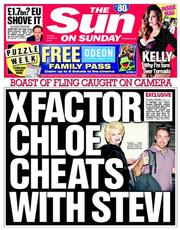 The Sun (UK) Newspaper Front Page for 26 October 2014