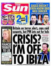 The Sun (UK) Newspaper Front Page for 26 May 2013