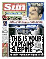 The Sun (UK) Newspaper Front Page for 26 September 2013