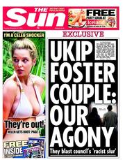 The Sun (UK) Newspaper Front Page for 27 November 2012