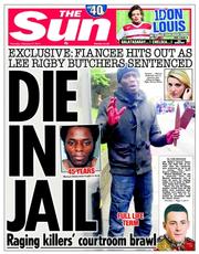 The Sun (UK) Newspaper Front Page for 27 February 2014