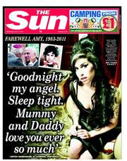 The Sun (UK) Newspaper Front Page for 27 July 2011