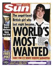 The Sun (UK) Newspaper Front Page for 27 September 2013